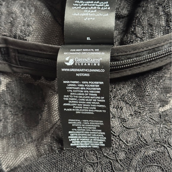 Self-Portrait Black Lace Halterneck Top Size US 2/UK 6 - Picture 10 of 11